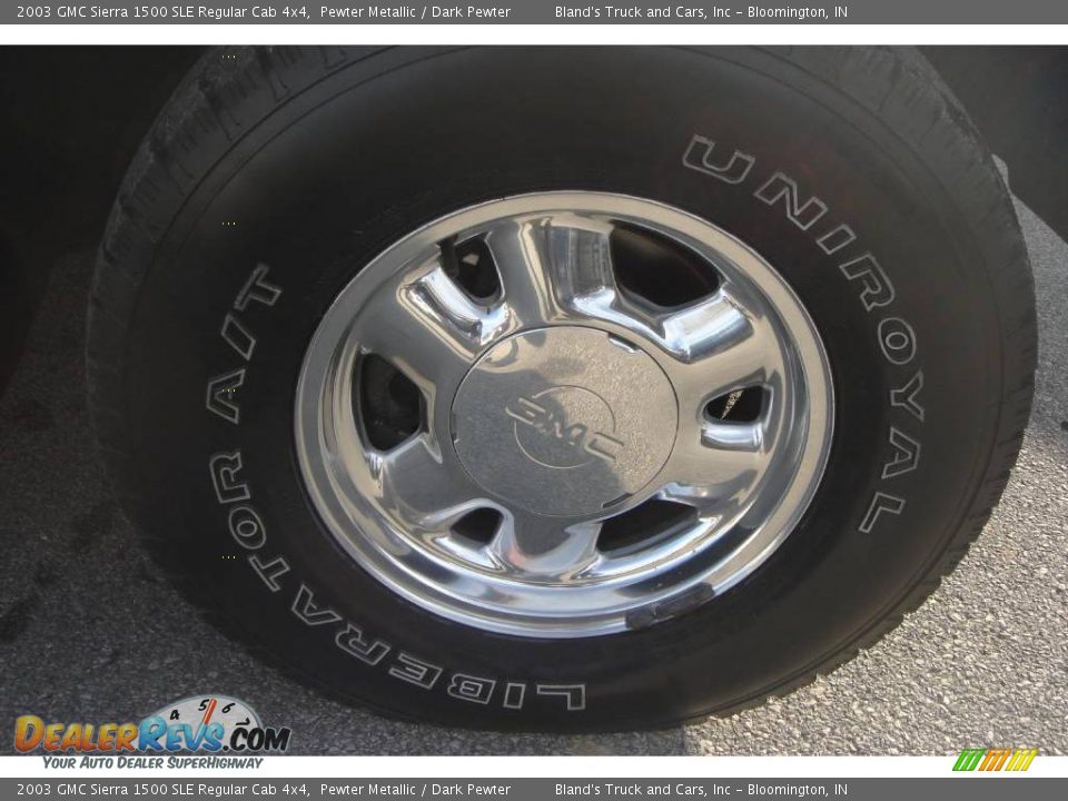 2003 GMC Sierra 1500 SLE Regular Cab 4x4 Pewter Metallic / Dark Pewter Photo #21
