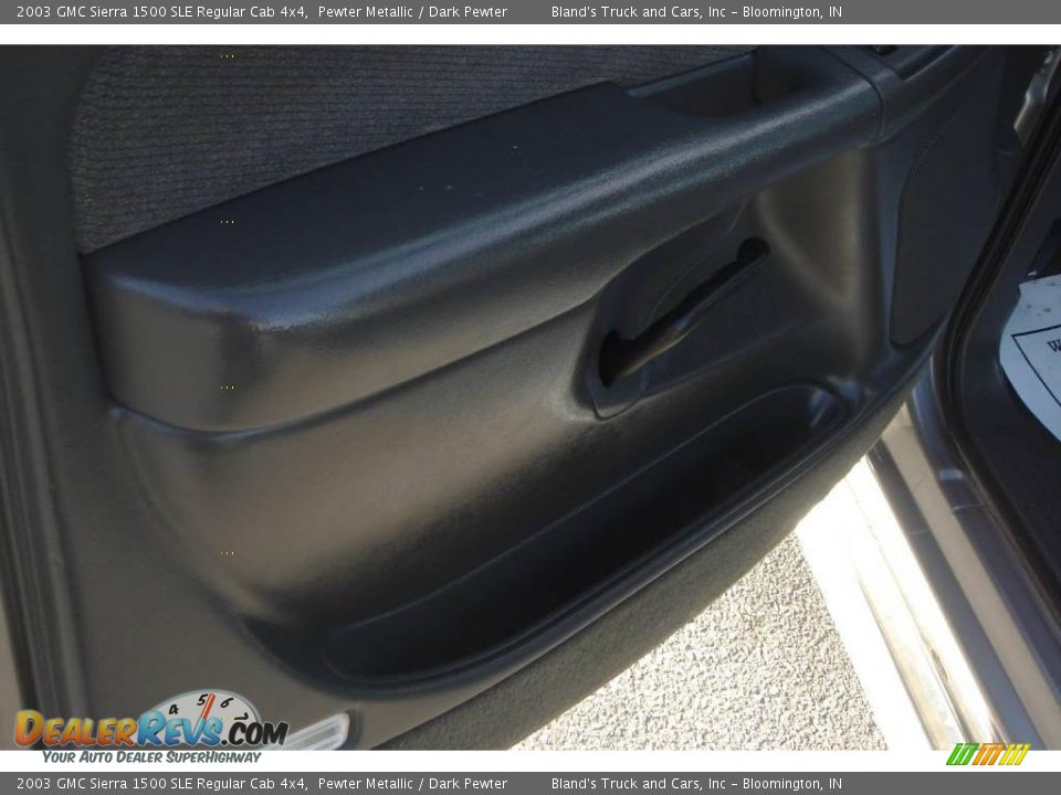 2003 GMC Sierra 1500 SLE Regular Cab 4x4 Pewter Metallic / Dark Pewter Photo #24