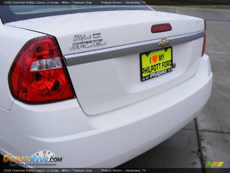 2008 Chevrolet Malibu Classic LS Sedan White / Titanium Gray Photo #19