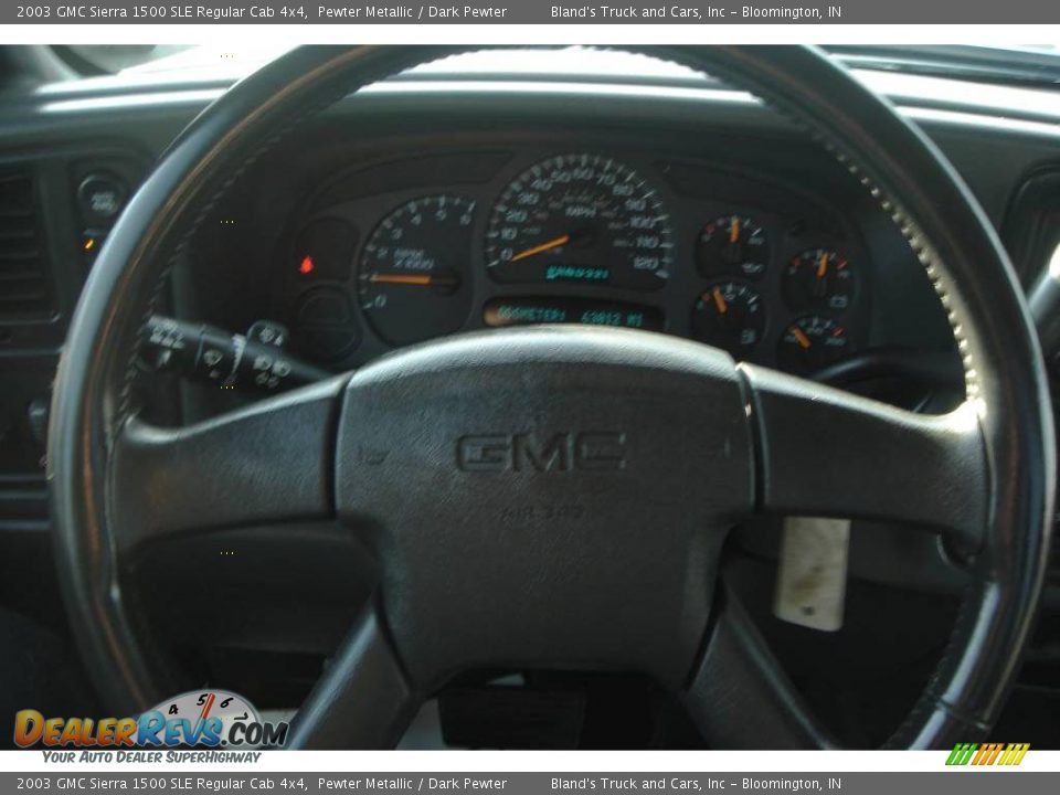 2003 GMC Sierra 1500 SLE Regular Cab 4x4 Pewter Metallic / Dark Pewter Photo #28