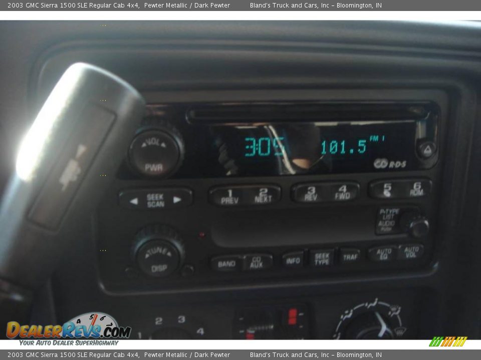 2003 GMC Sierra 1500 SLE Regular Cab 4x4 Pewter Metallic / Dark Pewter Photo #31