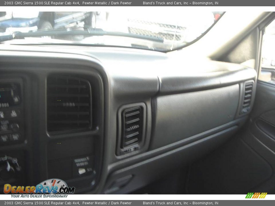 2003 GMC Sierra 1500 SLE Regular Cab 4x4 Pewter Metallic / Dark Pewter Photo #33