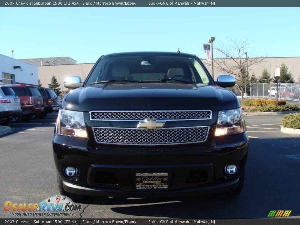 2007 Chevrolet Suburban 1500 LTZ 4x4 Black / Morroco Brown/Ebony Photo #2