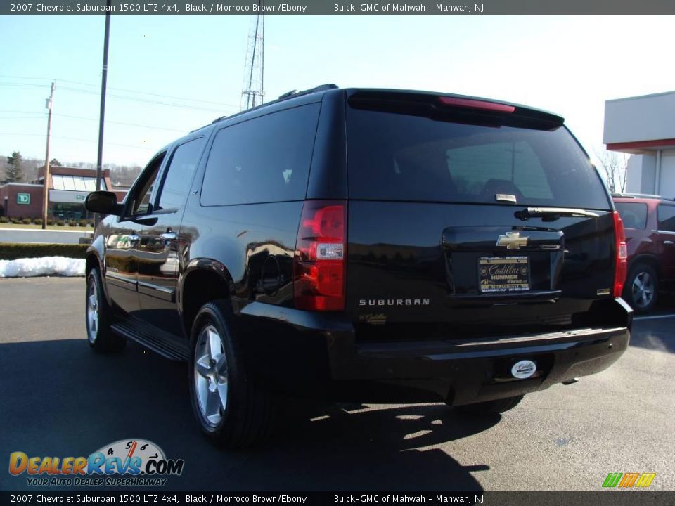 2007 Chevrolet Suburban 1500 LTZ 4x4 Black / Morroco Brown/Ebony Photo #7