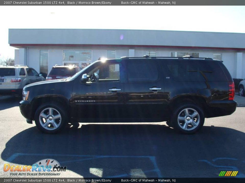 2007 Chevrolet Suburban 1500 LTZ 4x4 Black / Morroco Brown/Ebony Photo #8