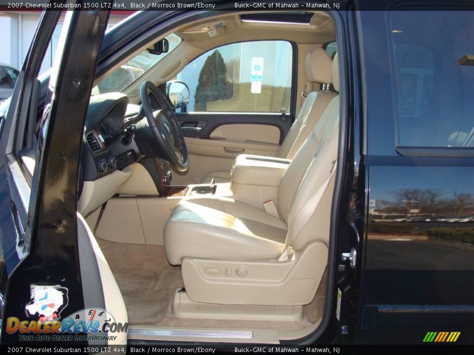 2007 Chevrolet Suburban 1500 LTZ 4x4 Black / Morroco Brown/Ebony Photo #11