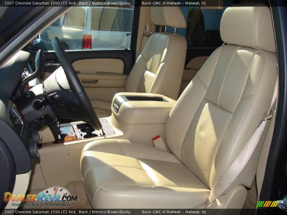 2007 Chevrolet Suburban 1500 LTZ 4x4 Black / Morroco Brown/Ebony Photo #13