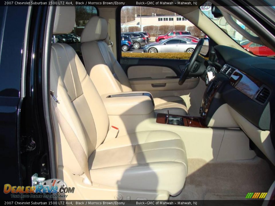 2007 Chevrolet Suburban 1500 LTZ 4x4 Black / Morroco Brown/Ebony Photo #14