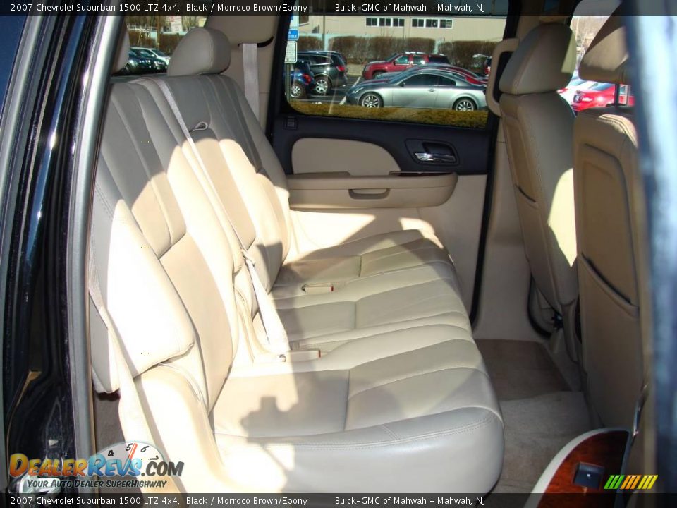 2007 Chevrolet Suburban 1500 LTZ 4x4 Black / Morroco Brown/Ebony Photo #15