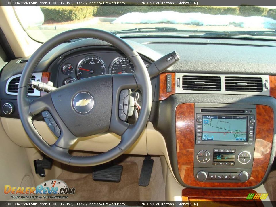 2007 Chevrolet Suburban 1500 LTZ 4x4 Black / Morroco Brown/Ebony Photo #19