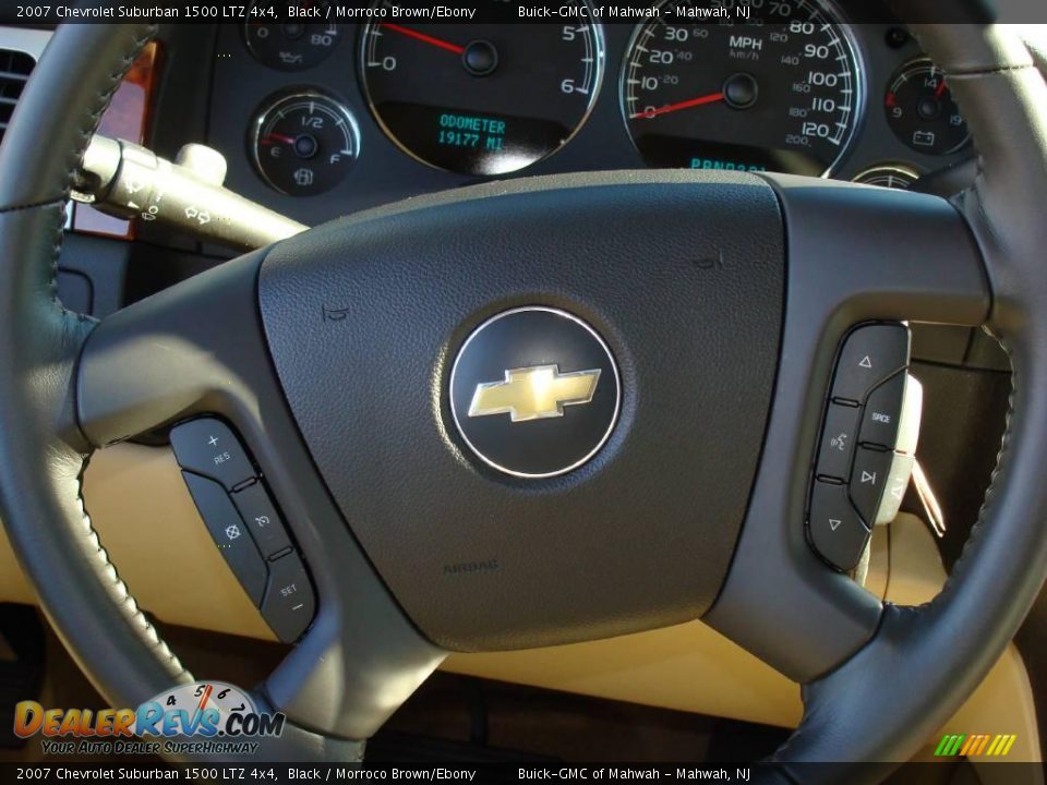2007 Chevrolet Suburban 1500 LTZ 4x4 Black / Morroco Brown/Ebony Photo #21