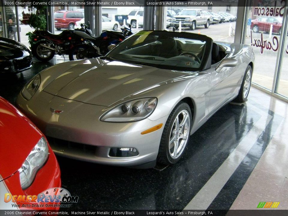 2006 Chevrolet Corvette Convertible Machine Silver Metallic / Ebony Black Photo #2