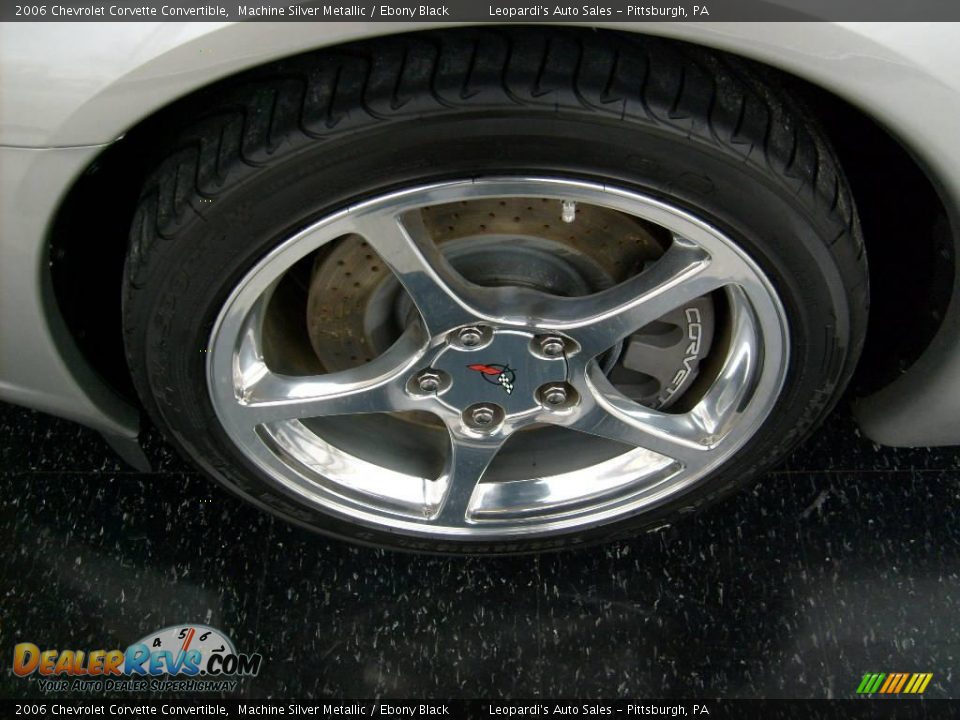 2006 Chevrolet Corvette Convertible Machine Silver Metallic / Ebony Black Photo #3