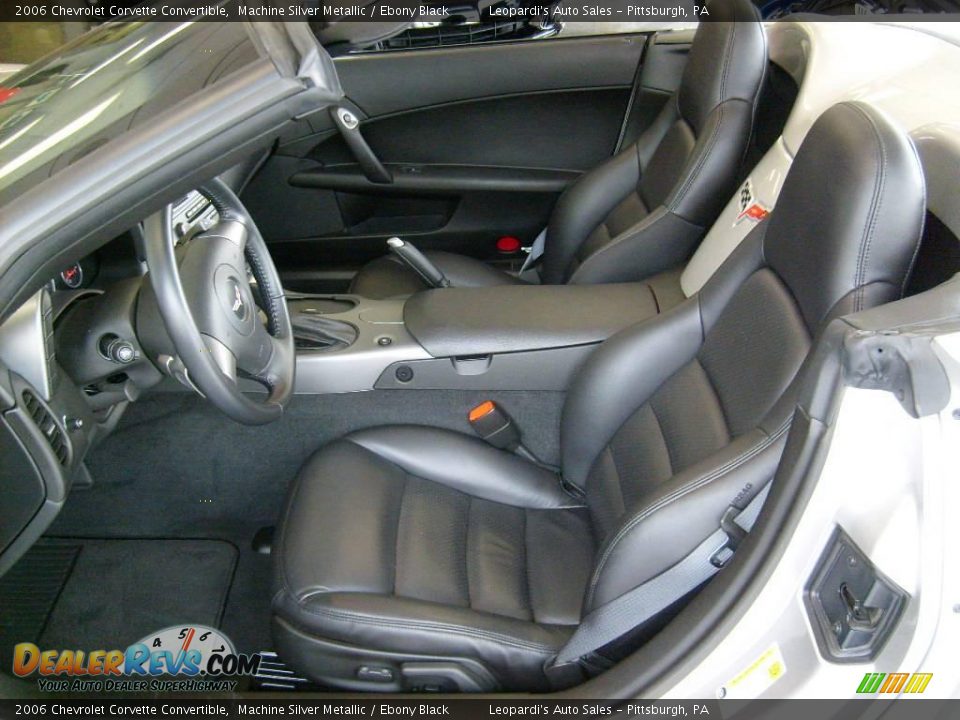 2006 Chevrolet Corvette Convertible Machine Silver Metallic / Ebony Black Photo #4