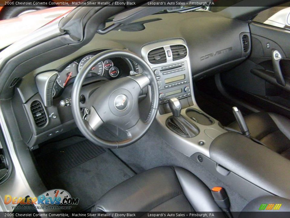 2006 Chevrolet Corvette Convertible Machine Silver Metallic / Ebony Black Photo #5