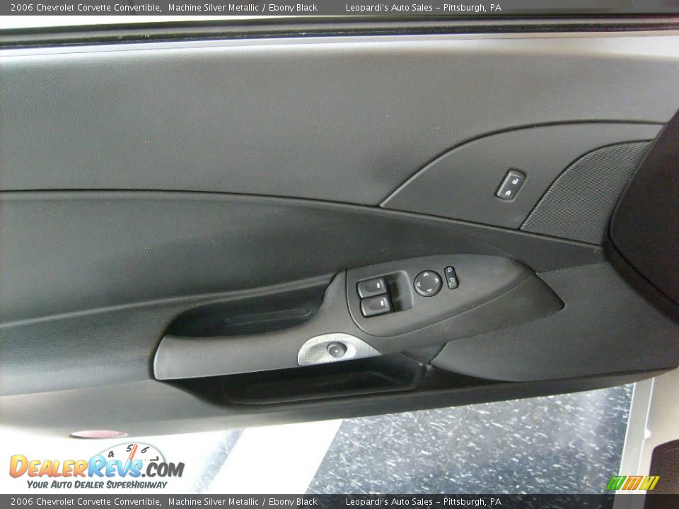 2006 Chevrolet Corvette Convertible Machine Silver Metallic / Ebony Black Photo #6