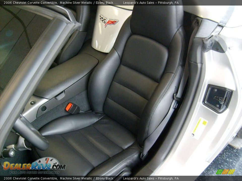 2006 Chevrolet Corvette Convertible Machine Silver Metallic / Ebony Black Photo #7