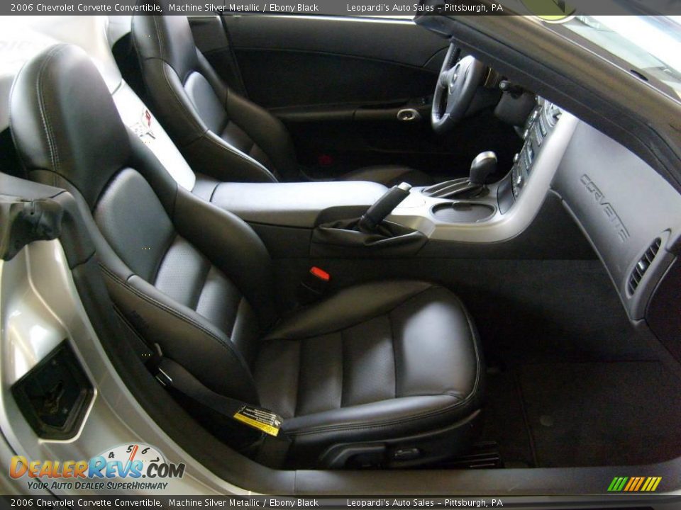 2006 Chevrolet Corvette Convertible Machine Silver Metallic / Ebony Black Photo #8