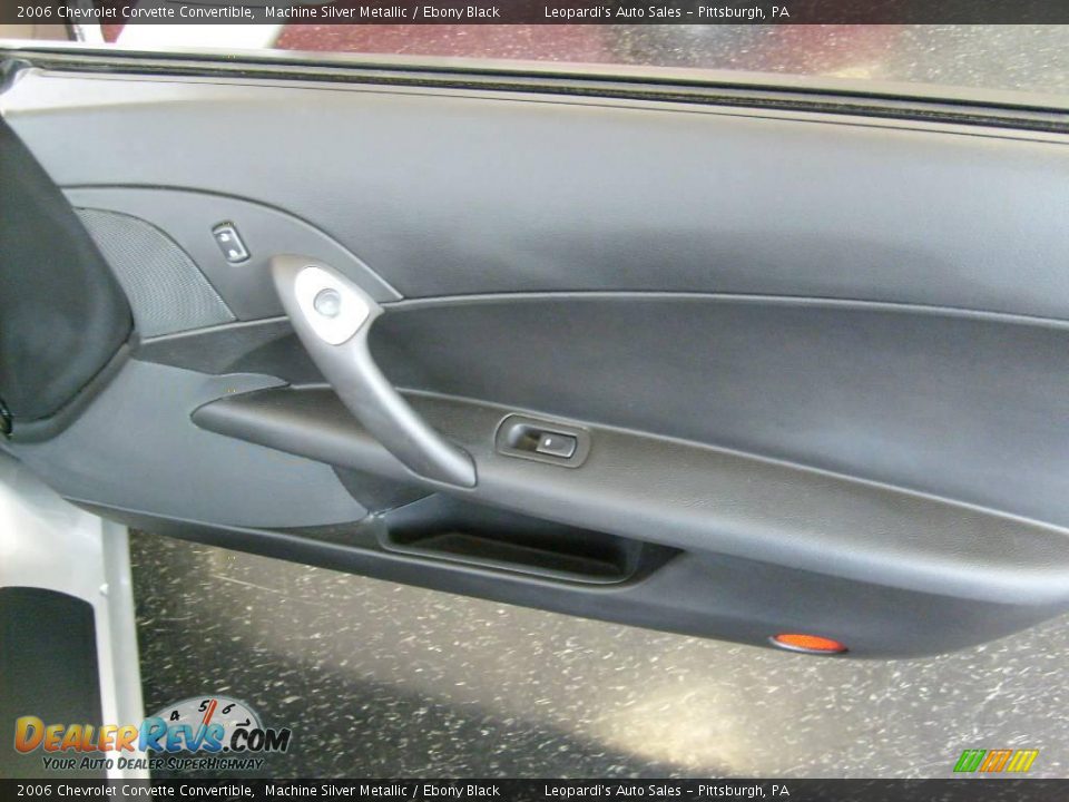 2006 Chevrolet Corvette Convertible Machine Silver Metallic / Ebony Black Photo #10