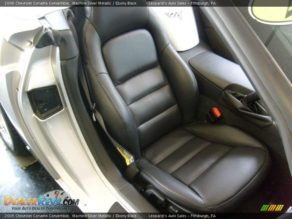 2006 Chevrolet Corvette Convertible Machine Silver Metallic / Ebony Black Photo #11