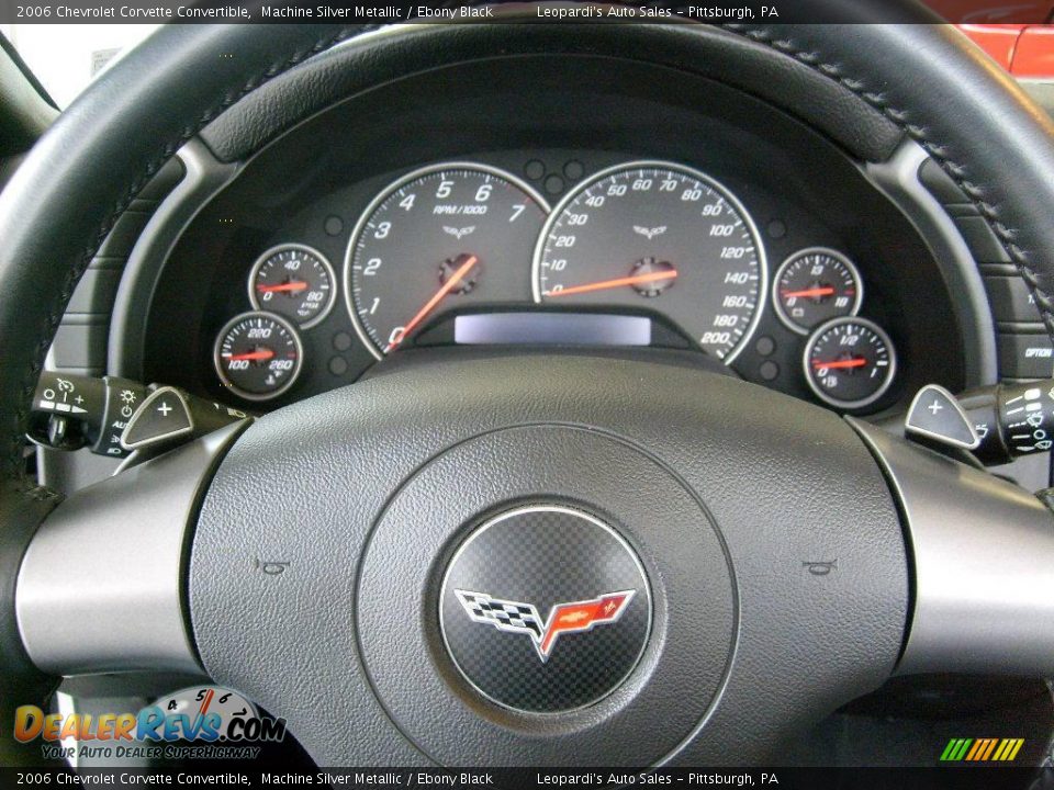 2006 Chevrolet Corvette Convertible Machine Silver Metallic / Ebony Black Photo #13