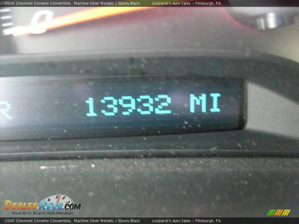 2006 Chevrolet Corvette Convertible Machine Silver Metallic / Ebony Black Photo #15