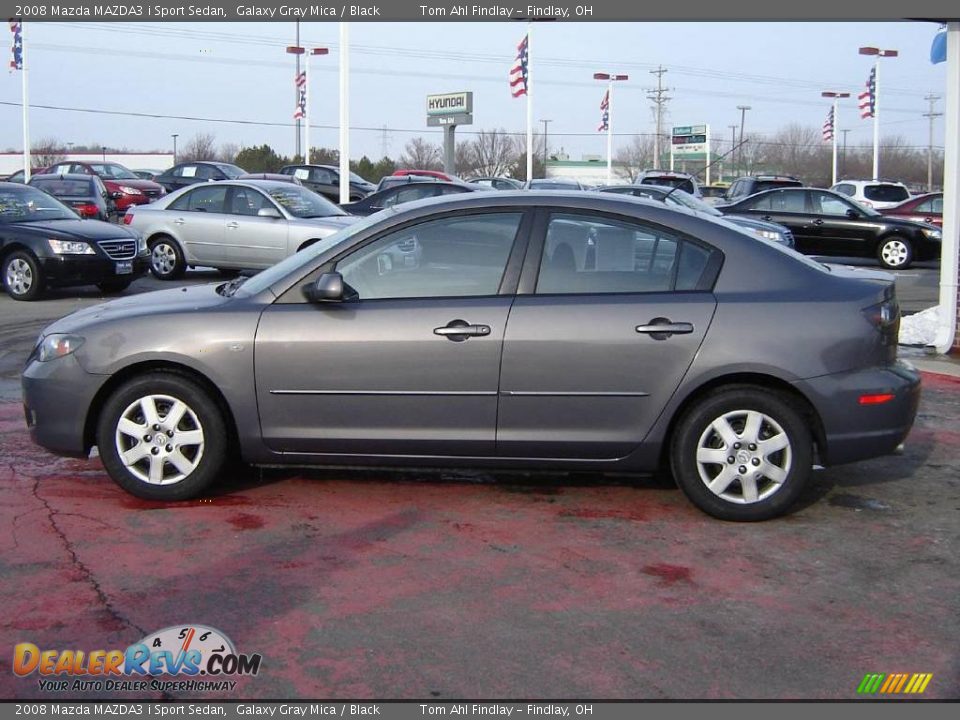 2008 Mazda MAZDA3 i Sport Sedan Galaxy Gray Mica / Black Photo #2