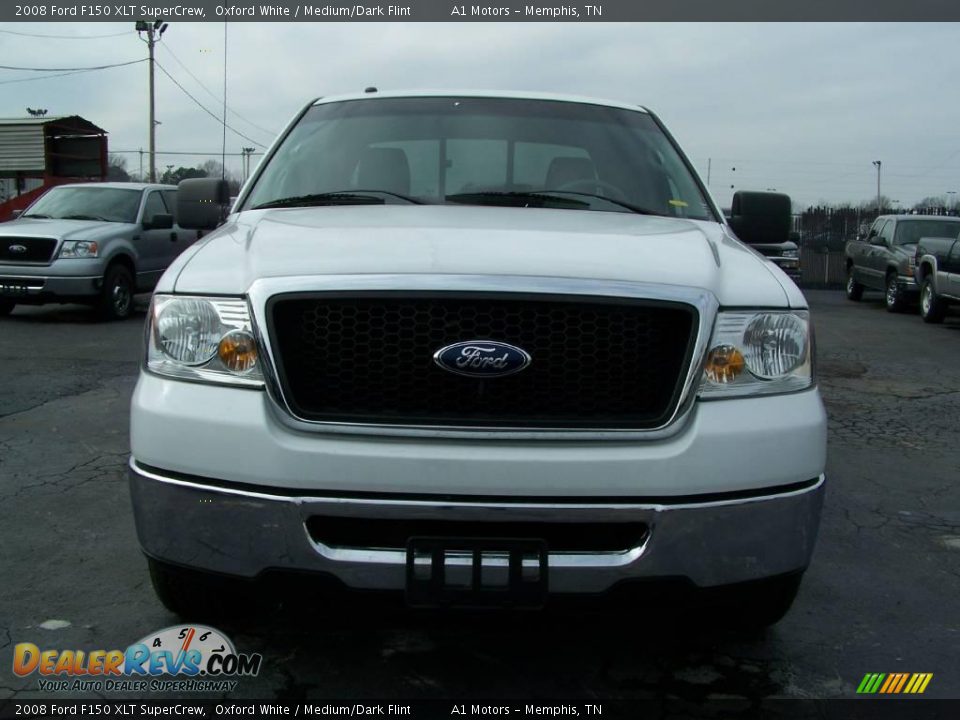 2008 Ford F150 XLT SuperCrew Oxford White / Medium/Dark Flint Photo #1