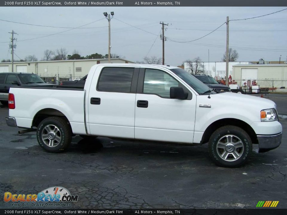 2008 Ford F150 XLT SuperCrew Oxford White / Medium/Dark Flint Photo #2