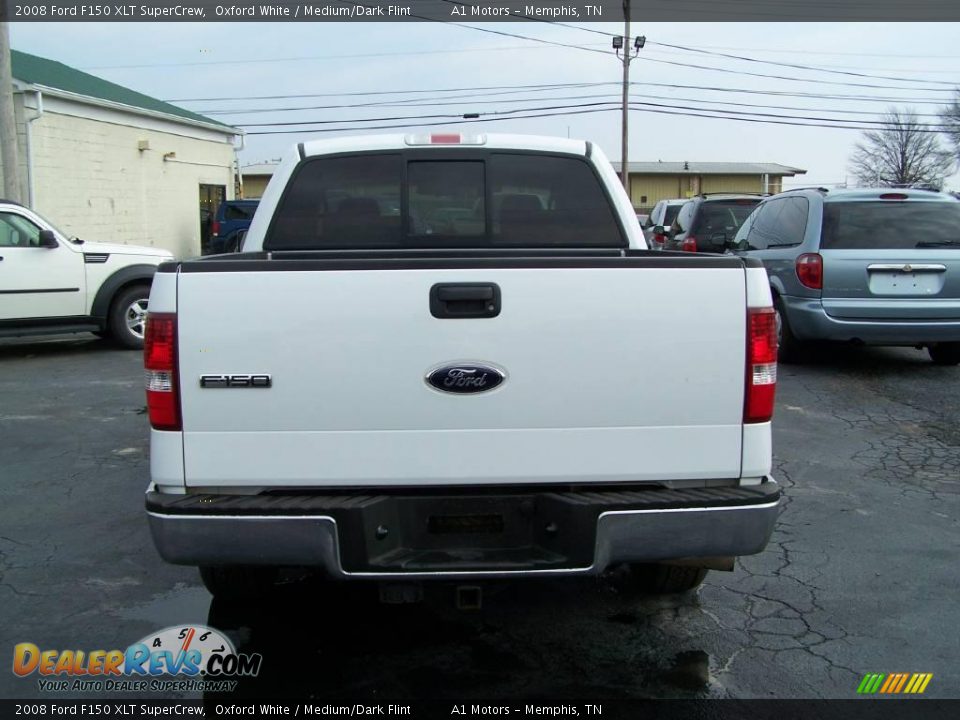 2008 Ford F150 XLT SuperCrew Oxford White / Medium/Dark Flint Photo #3