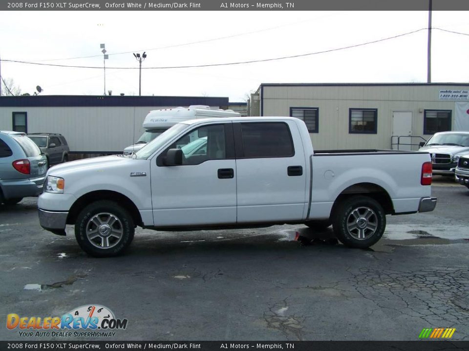 2008 Ford F150 XLT SuperCrew Oxford White / Medium/Dark Flint Photo #4