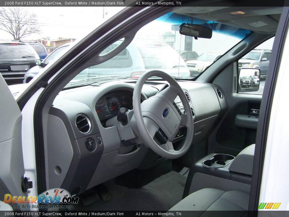2008 Ford F150 XLT SuperCrew Oxford White / Medium/Dark Flint Photo #5