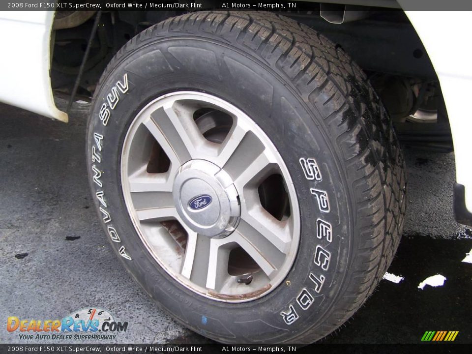 2008 Ford F150 XLT SuperCrew Oxford White / Medium/Dark Flint Photo #8