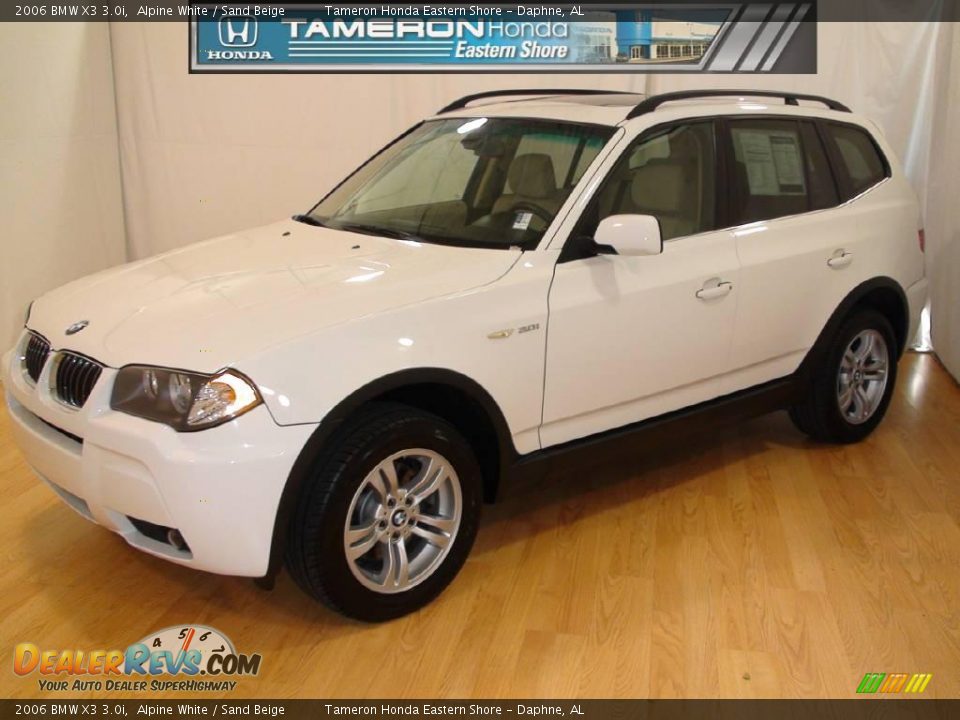 2006 BMW X3 3.0i Alpine White / Sand Beige Photo #1