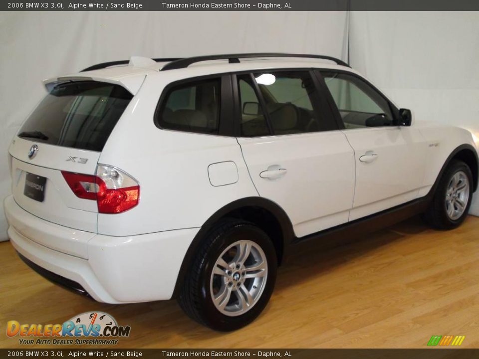 2006 BMW X3 3.0i Alpine White / Sand Beige Photo #5