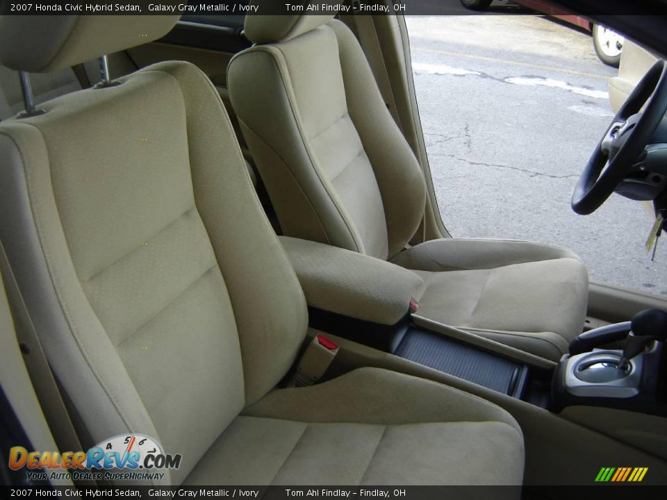 2007 Honda Civic Hybrid Sedan Galaxy Gray Metallic / Ivory Photo #12