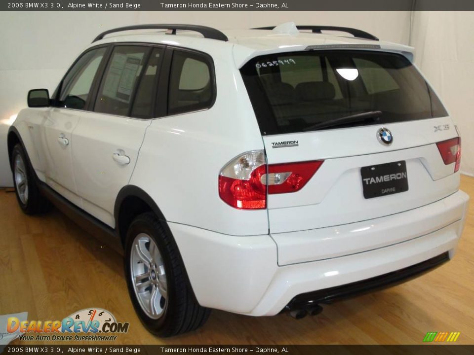 2006 BMW X3 3.0i Alpine White / Sand Beige Photo #7