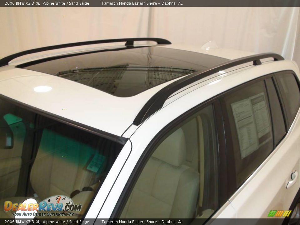 2006 BMW X3 3.0i Alpine White / Sand Beige Photo #10