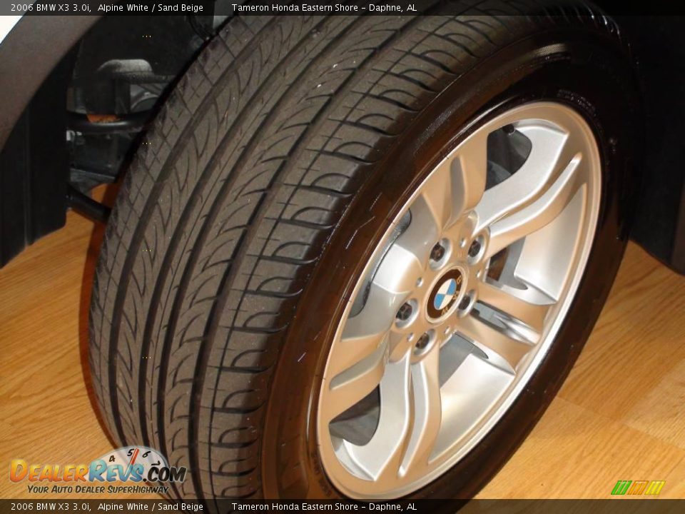 2006 BMW X3 3.0i Alpine White / Sand Beige Photo #12