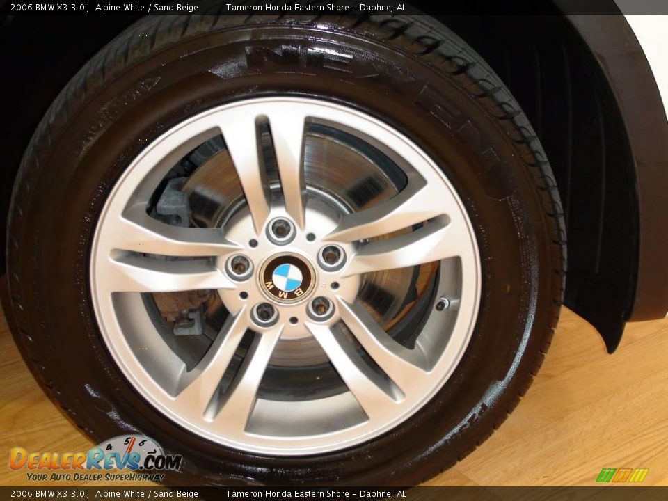 2006 BMW X3 3.0i Alpine White / Sand Beige Photo #13