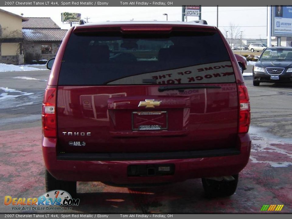 2007 Chevrolet Tahoe LT 4x4 Sport Red Metallic / Ebony Photo #4