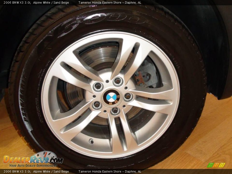 2006 BMW X3 3.0i Alpine White / Sand Beige Photo #15