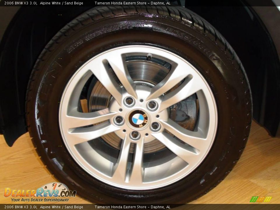 2006 BMW X3 3.0i Alpine White / Sand Beige Photo #16