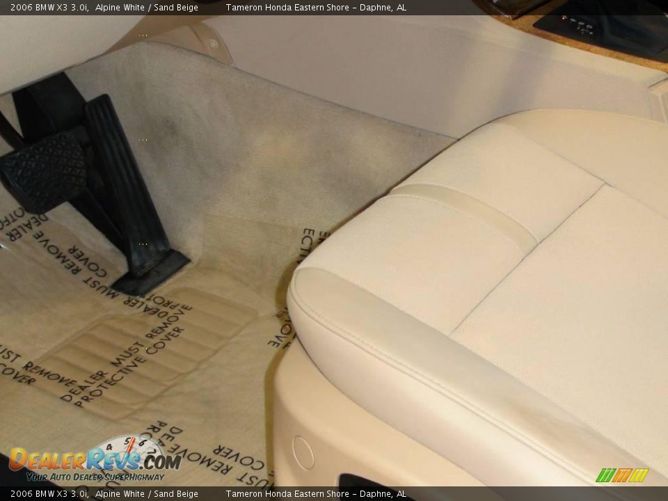 2006 BMW X3 3.0i Alpine White / Sand Beige Photo #18