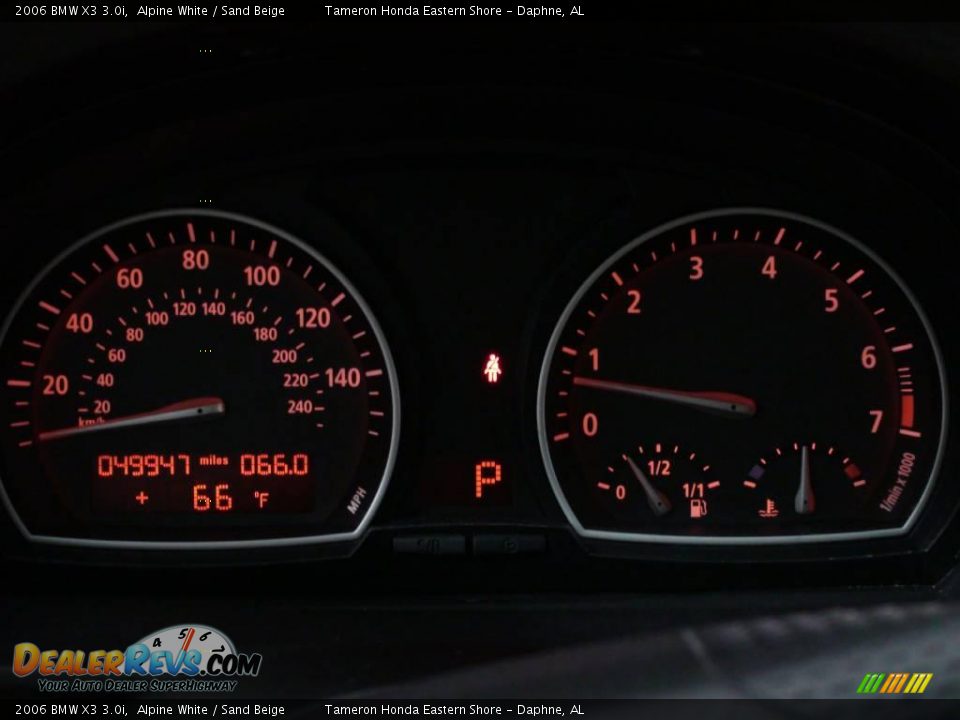 2006 BMW X3 3.0i Alpine White / Sand Beige Photo #22