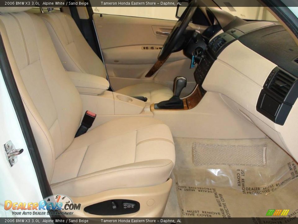 2006 BMW X3 3.0i Alpine White / Sand Beige Photo #25