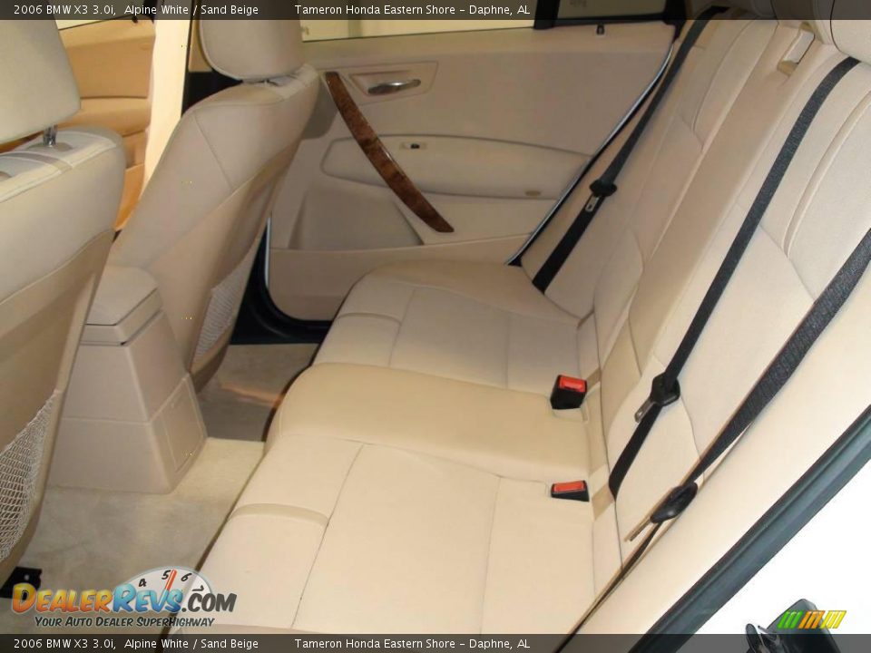 2006 BMW X3 3.0i Alpine White / Sand Beige Photo #26