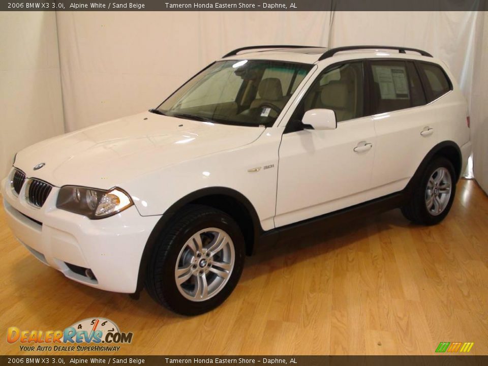 2006 BMW X3 3.0i Alpine White / Sand Beige Photo #32