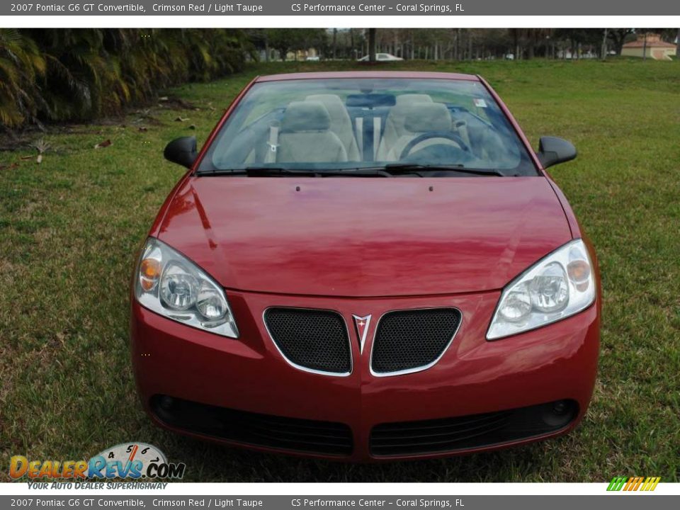2007 Pontiac G6 GT Convertible Crimson Red / Light Taupe Photo #5