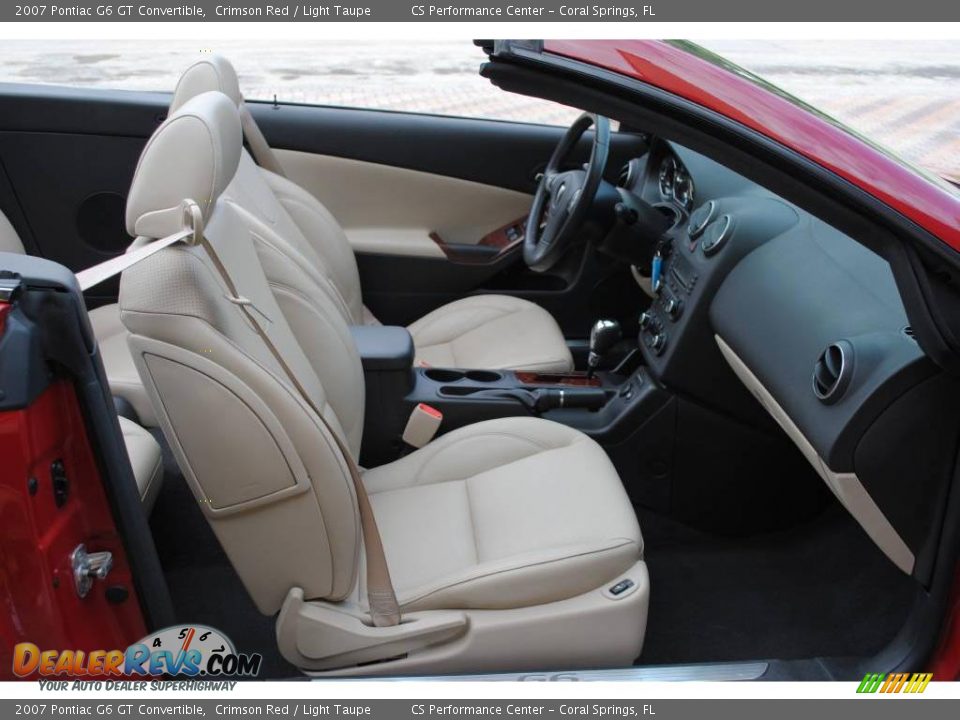 2007 Pontiac G6 GT Convertible Crimson Red / Light Taupe Photo #18